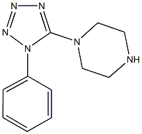 1-(1-phenyl-1H-tetrazol-5-yl)piperazine Struktur