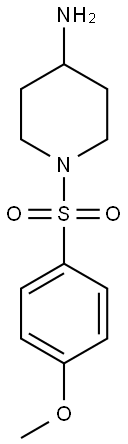 1-[(4-methoxybenzene)sulfonyl]piperidin-4-amine Structure