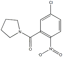 1-[(5-chloro-2-nitrophenyl)carbonyl]pyrrolidine 结构式