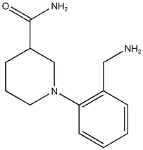 1-[2-(aminomethyl)phenyl]piperidine-3-carboxamide Struktur