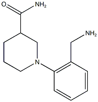 1-[2-(aminomethyl)phenyl]piperidine-3-carboxamide,,结构式