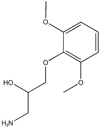 1-amino-3-(2,6-dimethoxyphenoxy)propan-2-ol Structure