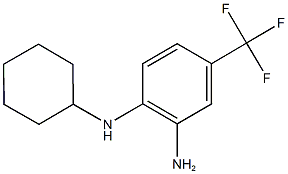 1-N-cyclohexyl-4-(trifluoromethyl)benzene-1,2-diamine 结构式