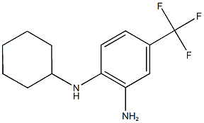 1-N-cyclohexyl-4-(trifluoromethyl)benzene-1,2-diamine 化学構造式