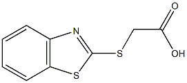 2-(1,3-benzothiazol-2-ylsulfanyl)acetic acid 结构式