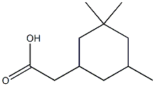 2-(3,3,5-trimethylcyclohexyl)acetic acid Structure