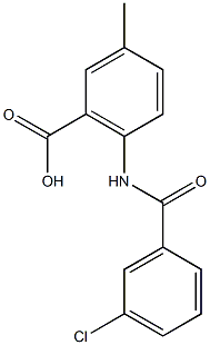 2-[(3-chlorobenzene)amido]-5-methylbenzoic acid|