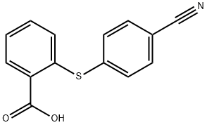 2-[(4-cyanophenyl)sulfanyl]benzoic acid Struktur