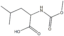 2-[(methoxycarbonyl)amino]-4-methylpentanoic acid Structure
