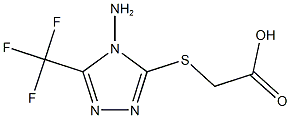 2-{[4-amino-5-(trifluoromethyl)-4H-1,2,4-triazol-3-yl]sulfanyl}acetic acid