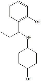 2-{1-[(4-hydroxycyclohexyl)amino]propyl}phenol Structure