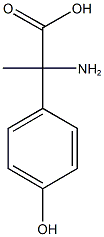 2-amino-2-(4-hydroxyphenyl)propanoic acid,,结构式