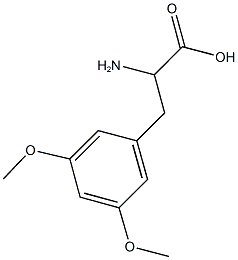 2-amino-3-(3,5-dimethoxyphenyl)propanoic acid 结构式