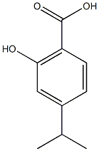 2-hydroxy-4-(propan-2-yl)benzoic acid,,结构式