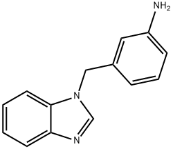 3-(1H-1,3-benzodiazol-1-ylmethyl)aniline Structure