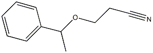 3-(1-phenylethoxy)propanenitrile,,结构式