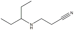 3-(pentan-3-ylamino)propanenitrile Structure