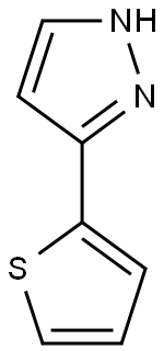 3-(thiophen-2-yl)-1H-pyrazole Structure