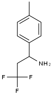 3,3,3-trifluoro-1-(4-methylphenyl)propan-1-amine,,结构式