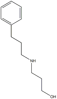 3-[(3-phenylpropyl)amino]propan-1-ol Struktur