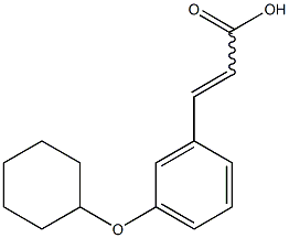 3-[3-(cyclohexyloxy)phenyl]prop-2-enoic acid Struktur