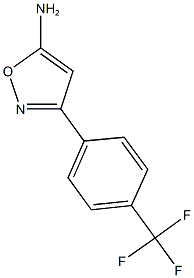 3-[4-(trifluoromethyl)phenyl]-1,2-oxazol-5-amine,,结构式
