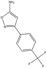 3-[4-(trifluoromethyl)phenyl]-1,2-oxazol-5-amine Structure