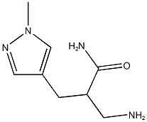 3-amino-2-[(1-methyl-1H-pyrazol-4-yl)methyl]propanamide|