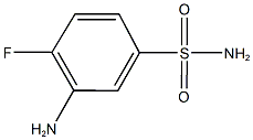 3-amino-4-fluorobenzene-1-sulfonamide 结构式