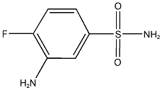 3-amino-4-fluorobenzene-1-sulfonamide,,结构式