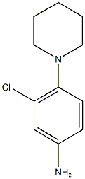 3-chloro-4-piperidin-1-ylaniline,,结构式