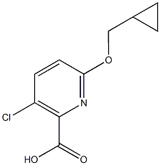 3-chloro-6-(cyclopropylmethoxy)pyridine-2-carboxylic acid|