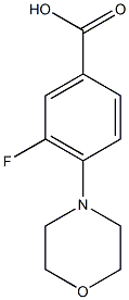3-fluoro-4-(morpholin-4-yl)benzoic acid Structure