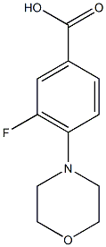 3-fluoro-4-(morpholin-4-yl)benzoic acid,,结构式