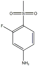 3-fluoro-4-methanesulfonylaniline Struktur