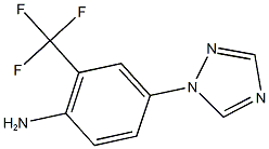 4-(1H-1,2,4-triazol-1-yl)-2-(trifluoromethyl)aniline,,结构式