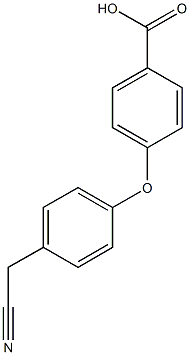 4-[4-(cyanomethyl)phenoxy]benzoic acid 结构式