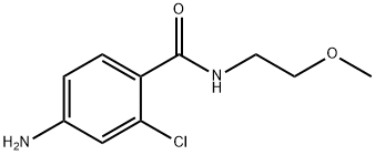 4-amino-2-chloro-N-(2-methoxyethyl)benzamide 化学構造式