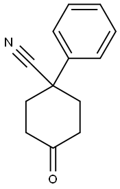 4-oxo-1-phenylcyclohexane-1-carbonitrile 化学構造式