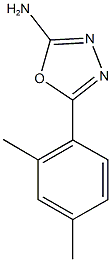 5-(2,4-dimethylphenyl)-1,3,4-oxadiazol-2-amine 结构式
