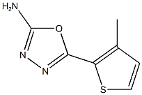 5-(3-methylthien-2-yl)-1,3,4-oxadiazol-2-amine,,结构式