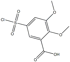 5-(chlorosulfonyl)-2,3-dimethoxybenzoic acid Struktur