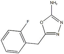 5-[(2-fluorophenyl)methyl]-1,3,4-oxadiazol-2-amine Structure