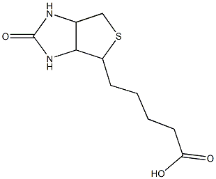 5-{2-oxo-hexahydro-1H-thieno[3,4-d]imidazolidin-4-yl}pentanoic acid Structure