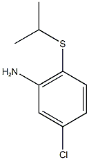 5-chloro-2-(propan-2-ylsulfanyl)aniline,,结构式