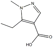 5-ethyl-1-methyl-1H-pyrazole-4-carboxylic acid Struktur