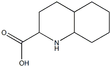 decahydroquinoline-2-carboxylic acid Structure