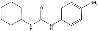 脲,1-(4-氨基苯基)-3-环己基-, , 结构式