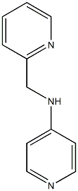 N-(pyridin-2-ylmethyl)pyridin-4-amine,,结构式