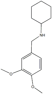 N-[(3,4-dimethoxyphenyl)methyl]cyclohexanamine 化学構造式